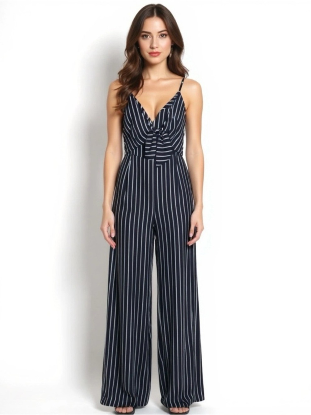 Lavender Field White Striped Jumpsuit